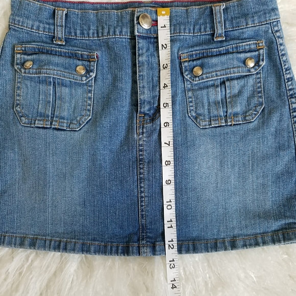 Tommy Hilfiger Blue Jean Denim Mini Skirt - Picture 11 of 12